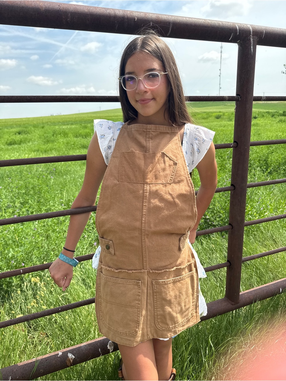 Tan Carhartt Apron with Front Pockets